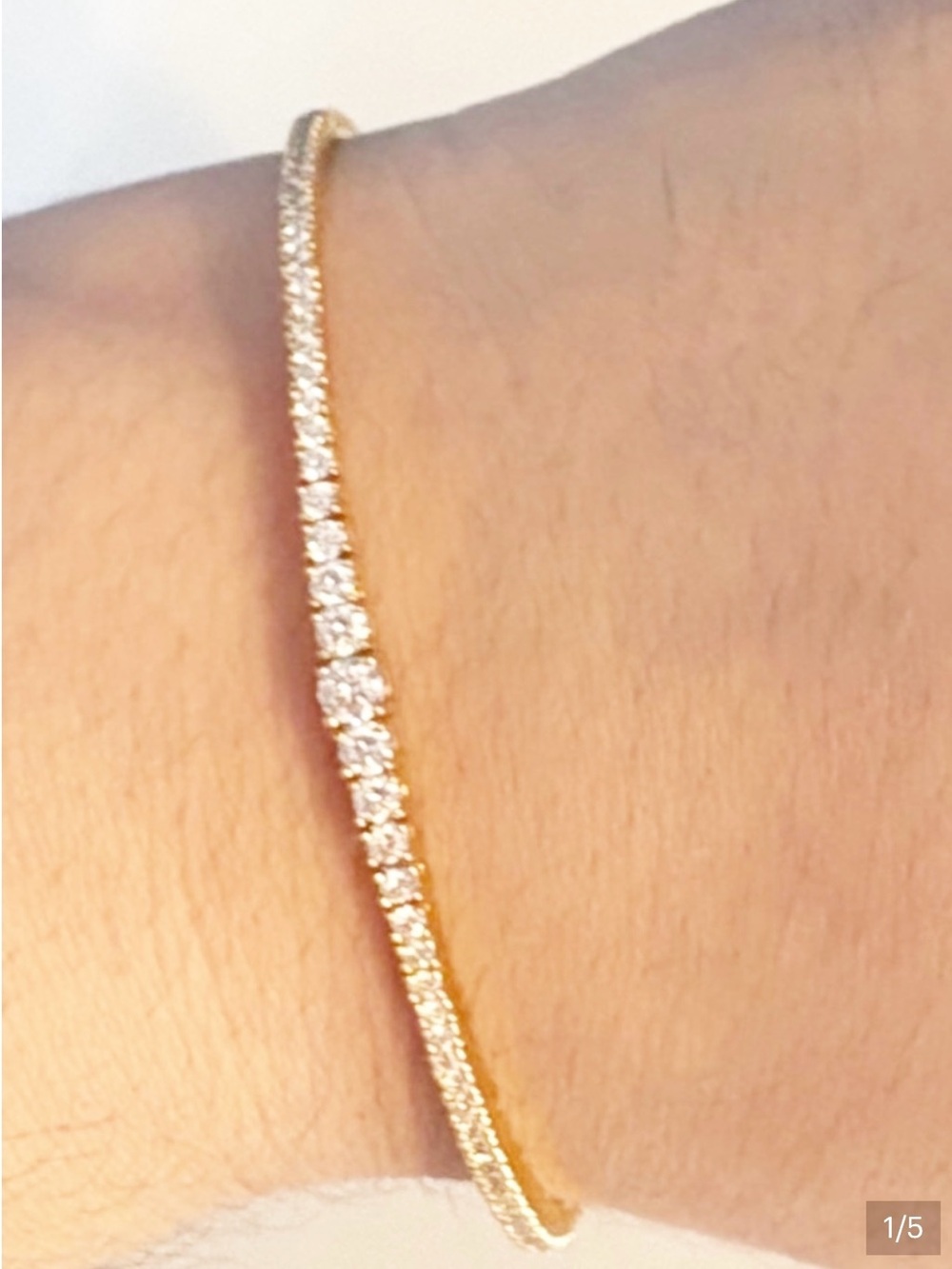 Flexible Lab Diamond Tennis Bangle